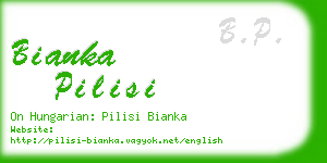 bianka pilisi business card